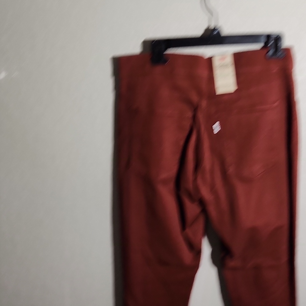 Levis Womens Shaping Leggings Maroon Rust Size 10 M NWT NEW 30 X 30 - Picture 7 of 14